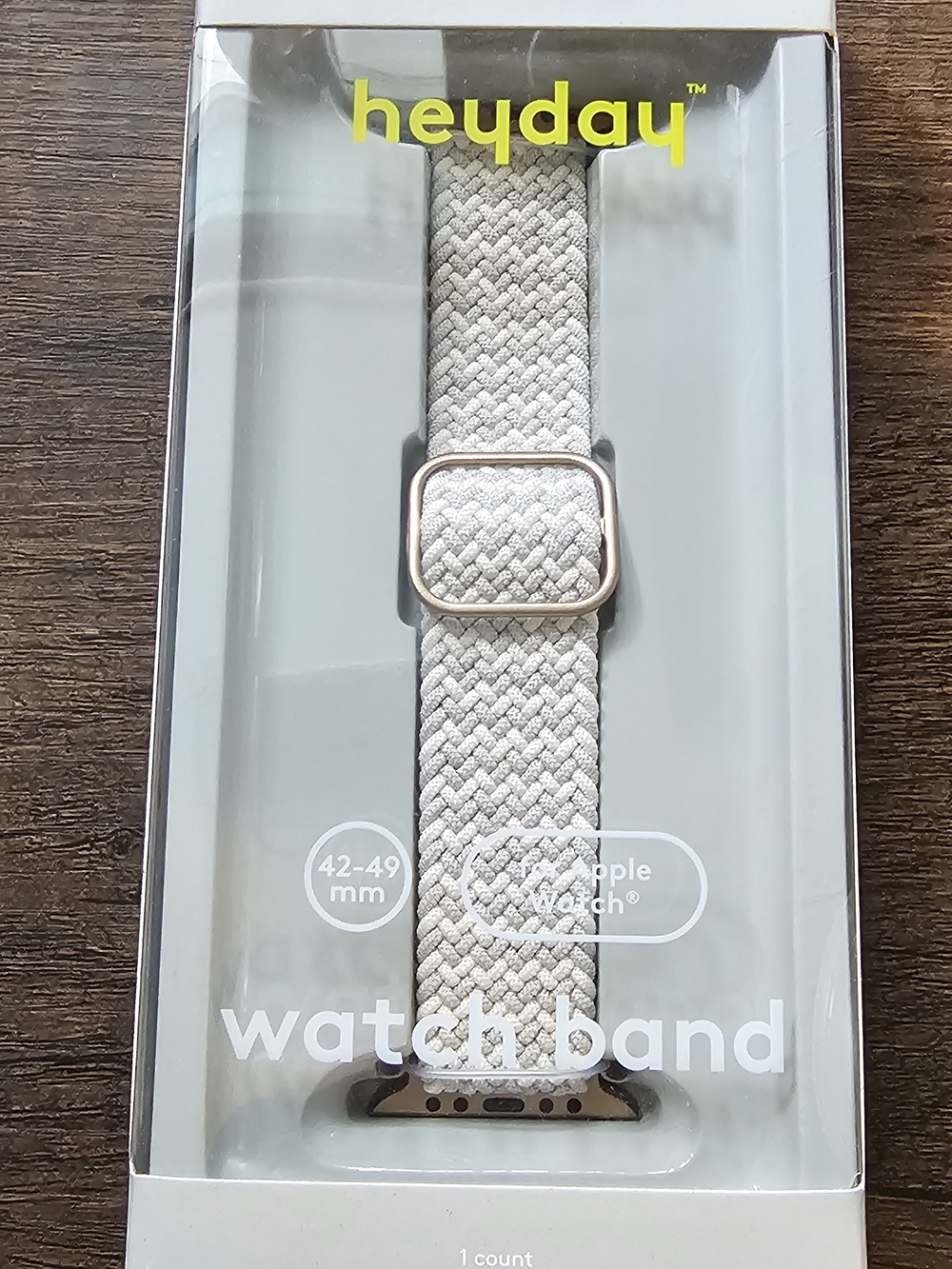 heyday Braided Stretch Watch Band in Light Beige